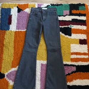 Topshop Charcoal Flare Jeans